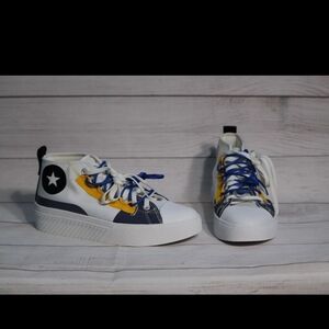 Converse UNTITL3D Classic Bold Shoes (M 7, W 8.5) Sneakers NEW White/Blue/Yellow